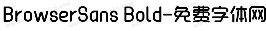 BrowserSans Bold字体转换